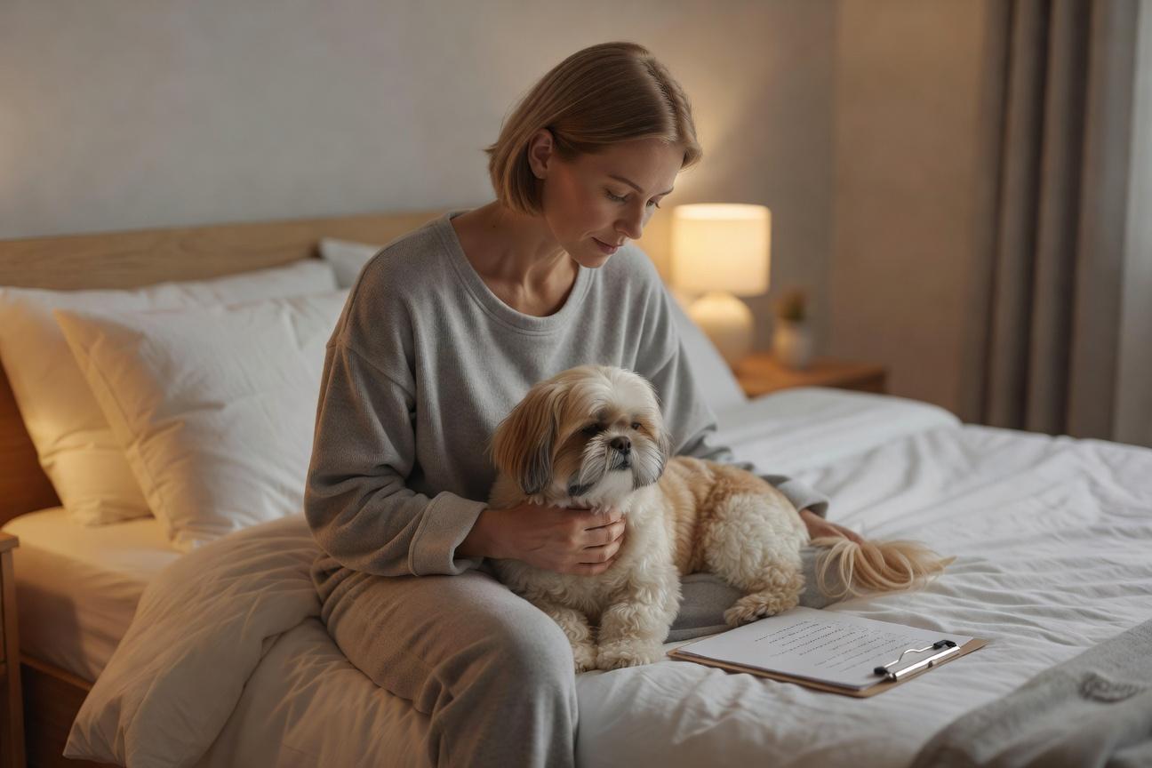 Czy shih tzu może spać w łóżku z opiekunem?