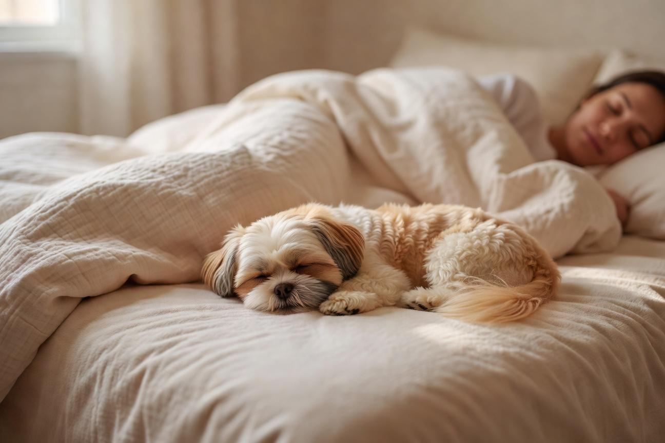 Czy shih tzu może spać w łóżku z opiekunem?