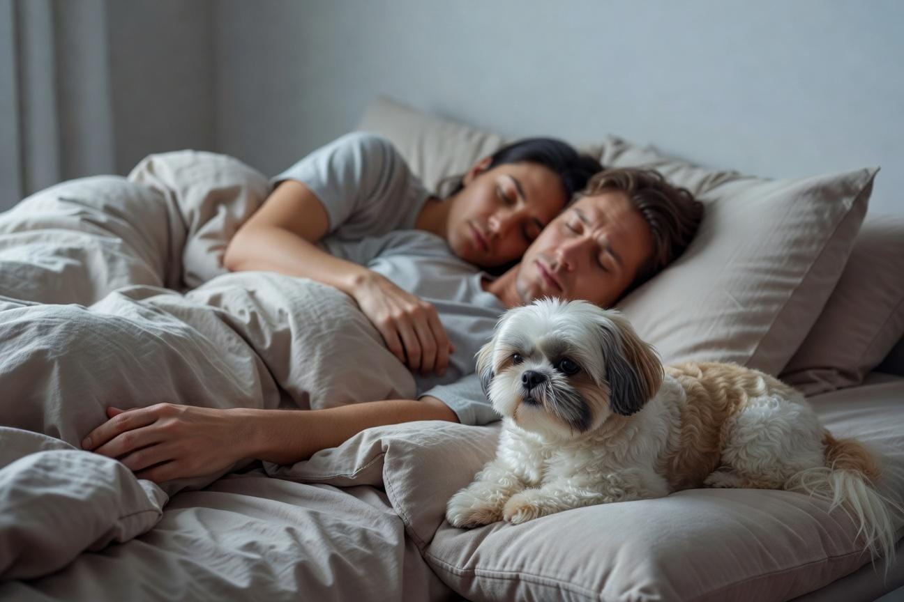 Czy shih tzu może spać w łóżku z opiekunem?
