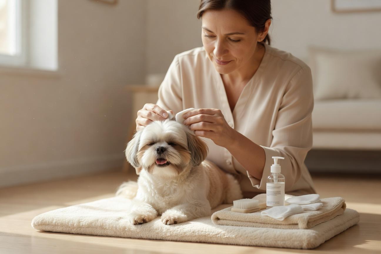 Czyszczenie uszu shih tzu – profilaktyka i higiena
