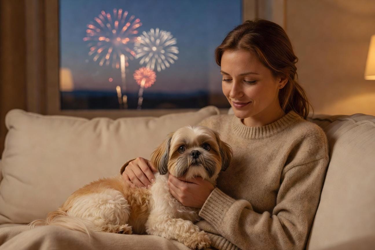 Jak bezpiecznie świętować 4 lipca z shih tzu w domu