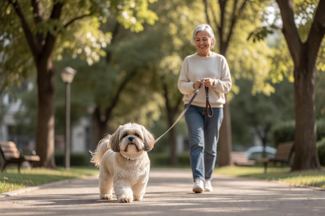 Jak oduczyć shih tzu ciągnięcia na smyczy