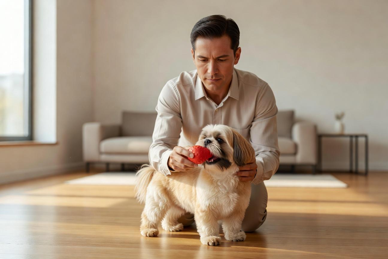 Jak oduczyć shih tzu podgryzania podczas zabawy