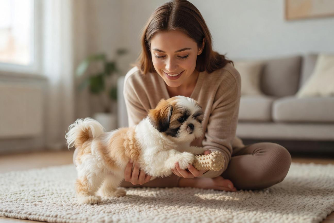 Jak oduczyć shih tzu podgryzania podczas zabawy