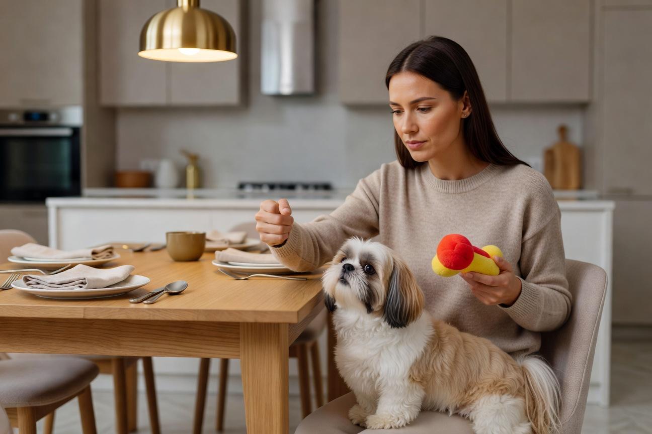 Jak oduczyć shih tzu żebrania przy stole skutecznie