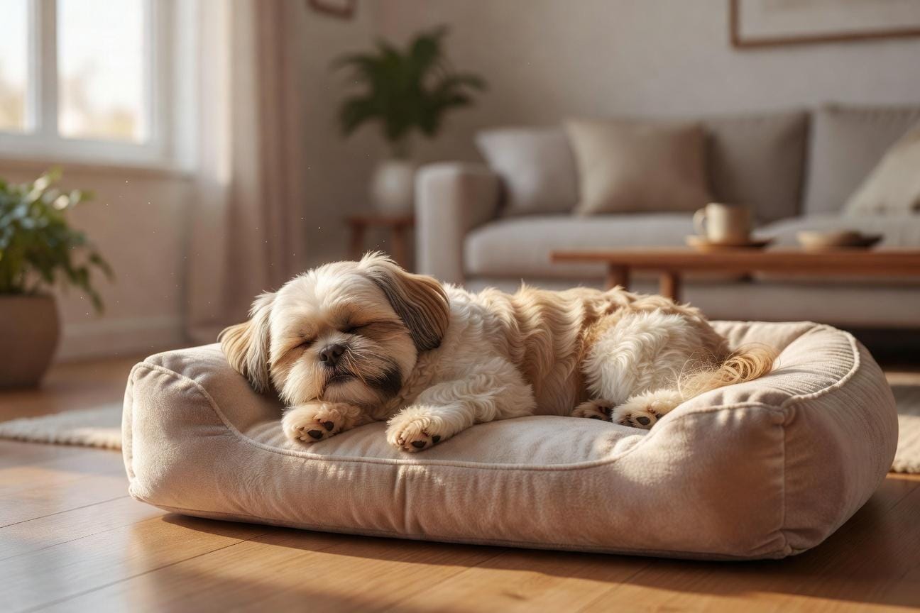 Jak wyciszyć shih tzu i nauczyć go odpoczynku w domu