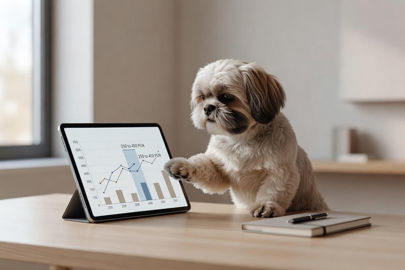 Miesięczny koszt utrzymania shih tzu i główne wydatki