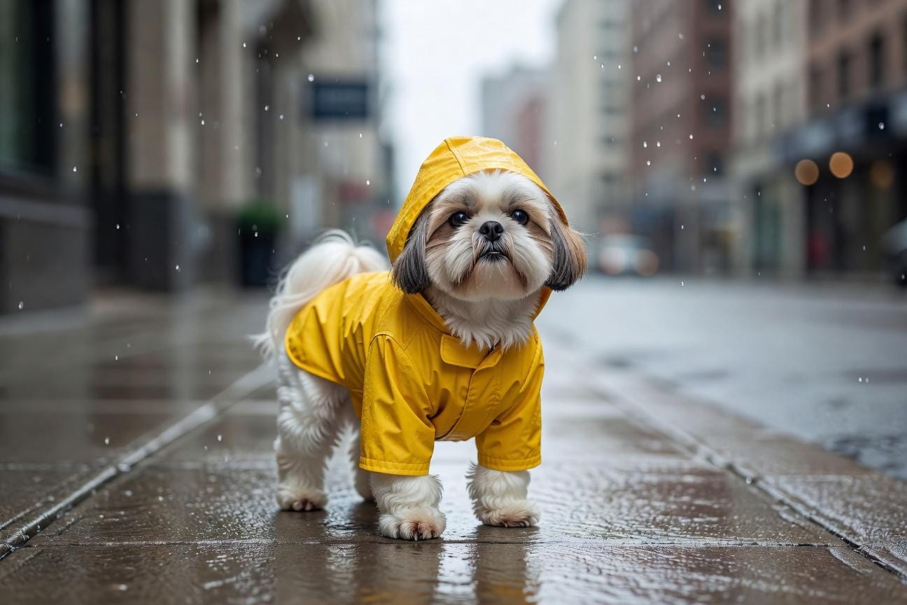 Pielęgnacja i ochrona Shih Tzu w deszczowe dni