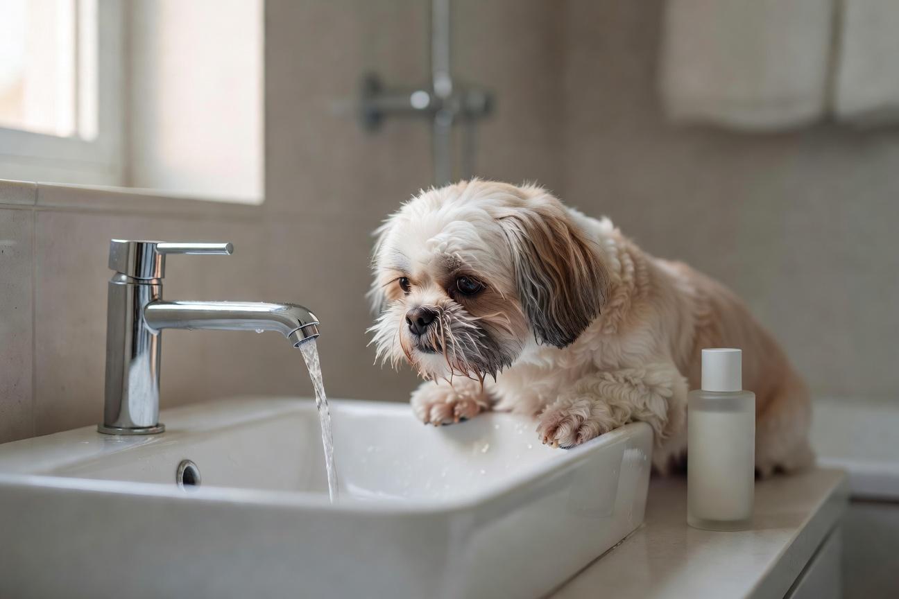 Pielęgnacja okolic oczu i usuwanie zacieków u Shih Tzu