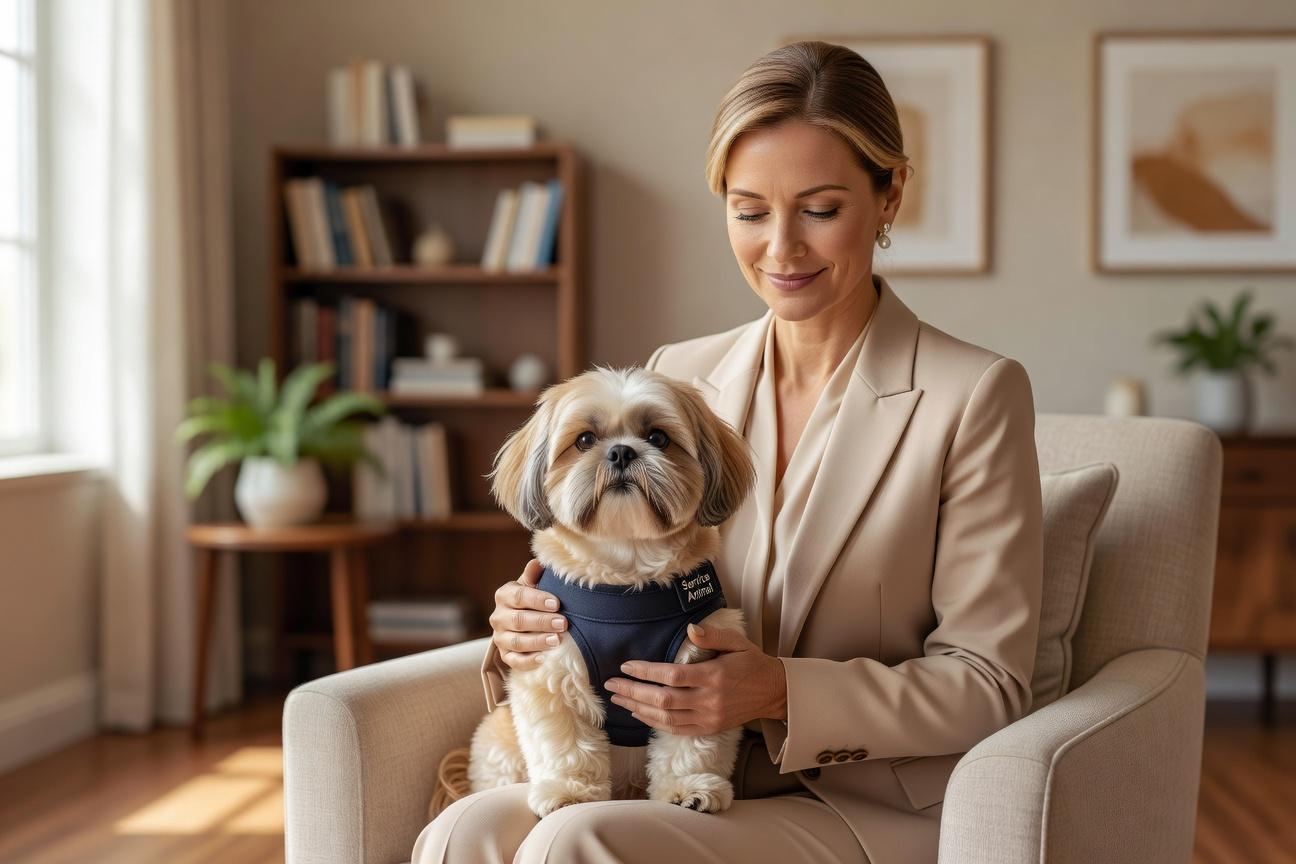 Psychiatryczne psy asystujące i shih tzu w tej roli