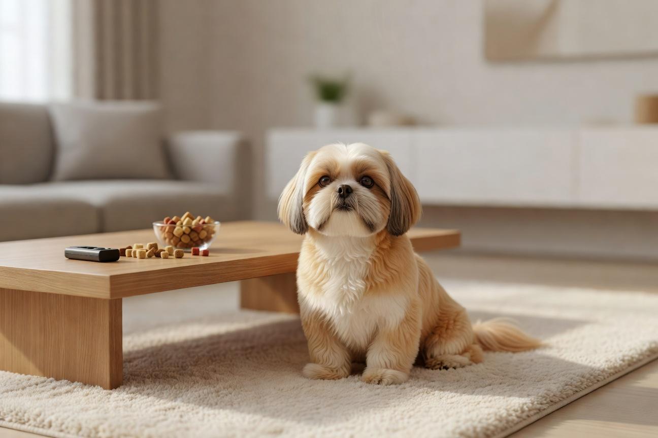 Szkolenie i wychowanie shih tzu w mieszkaniu w bloku
