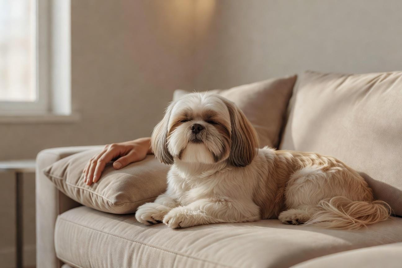 Szkolenie i wychowanie shih tzu w mieszkaniu w bloku