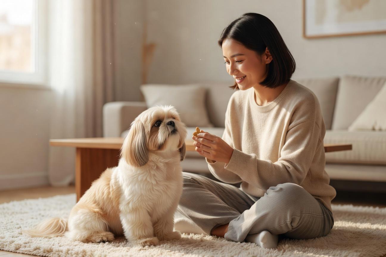 Szkolenie szczeniaka shih tzu: zasady, komendy, rutyna