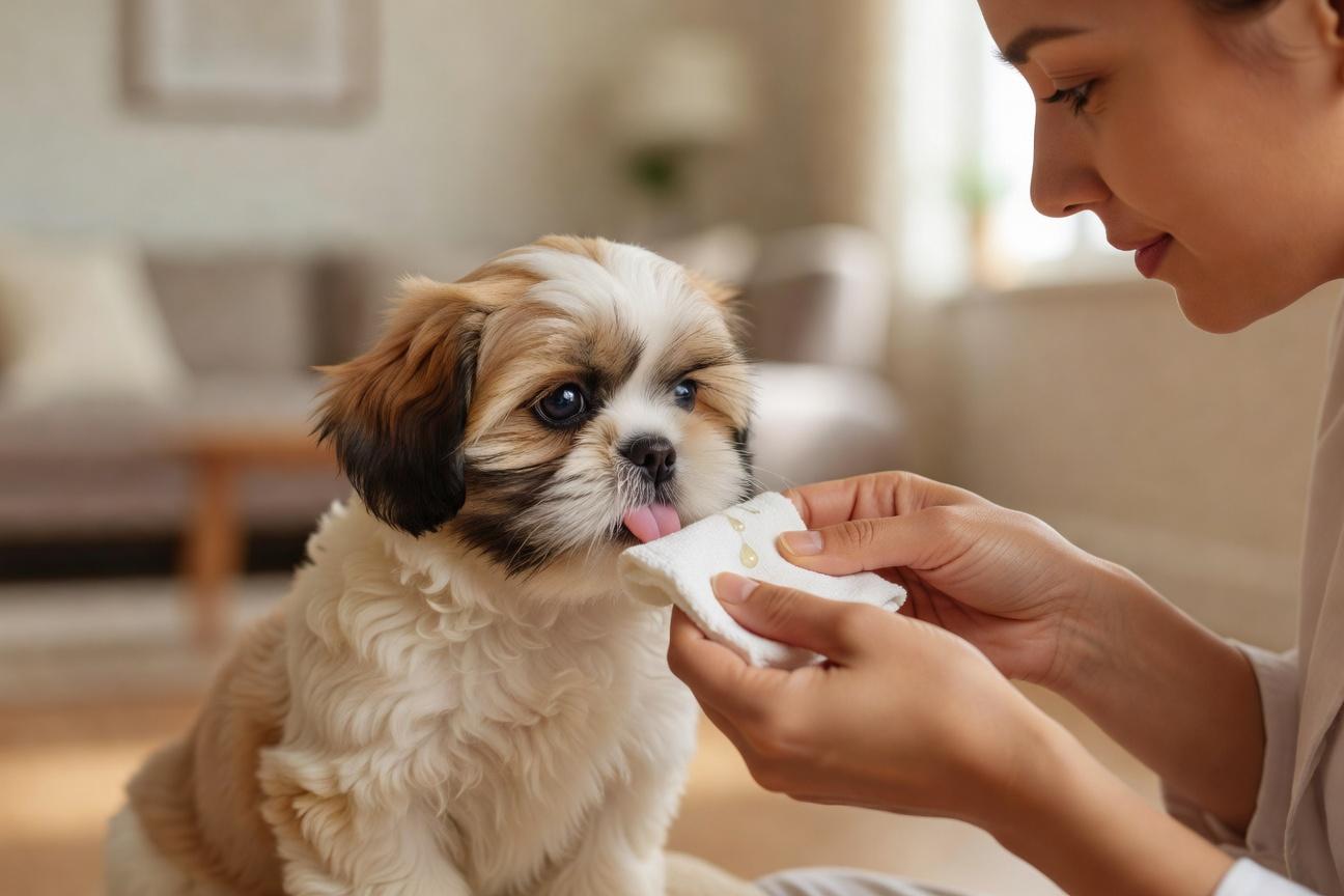 Wczesne wprowadzanie zapachów ESI u szczeniąt shih tzu