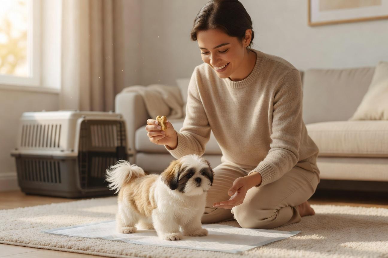 Wpływ pamięci miejsca na naukę czystości u shih tzu